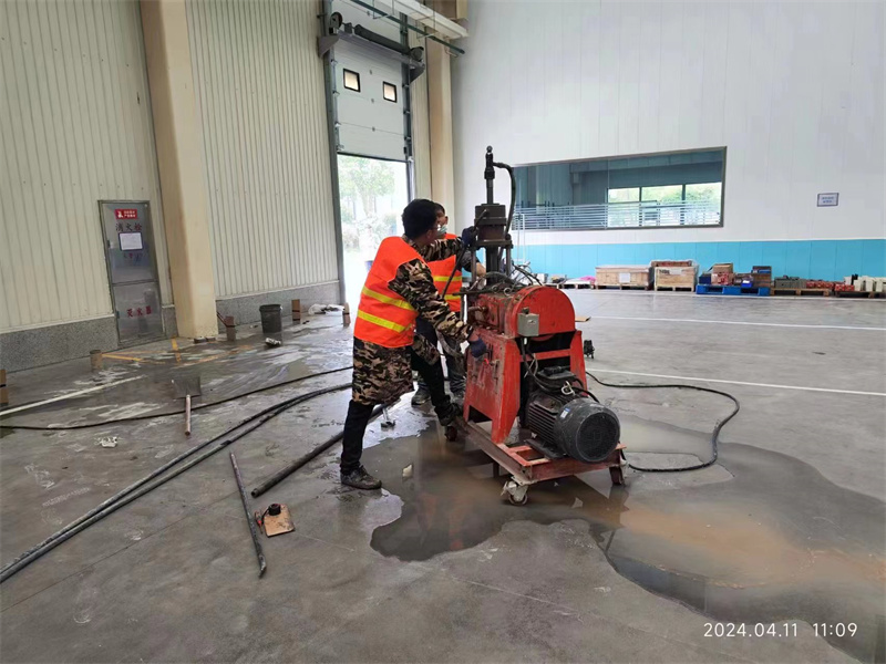 乐安厂房地面下沉塌陷注浆加固施工